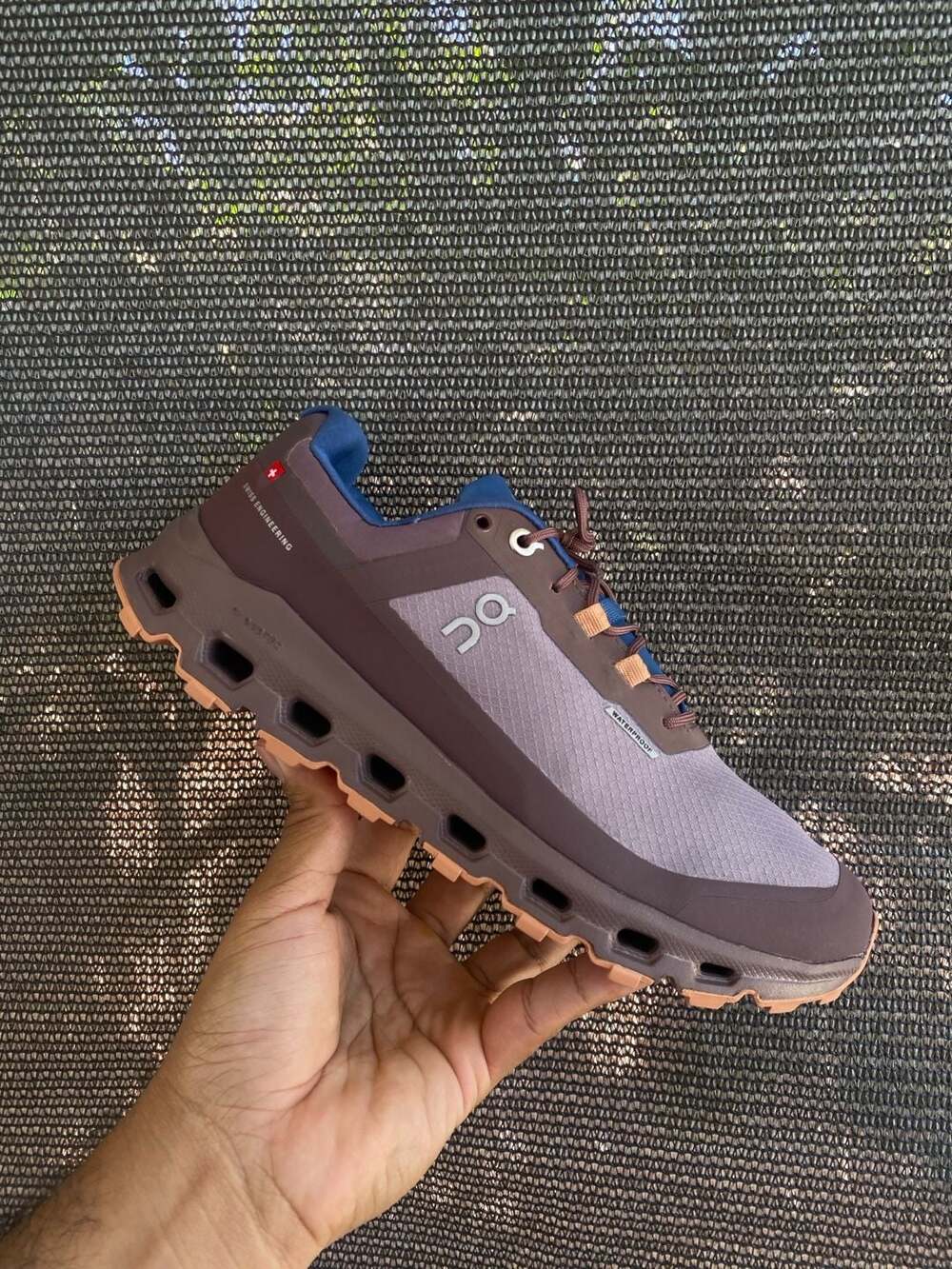 On Running Cloudvista Waterproof Women's Sneakers in Zinc Grape